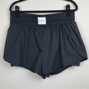 OFFLINE By Aerie Women's XL Black The Hugger Champ Short Pockets Lined Gym Loung